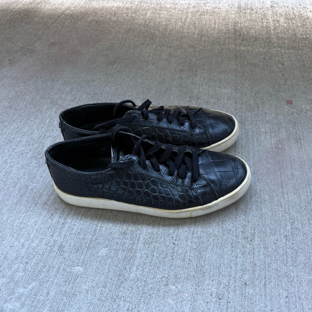 Michael Kors Collection Black Embossed Sneakers